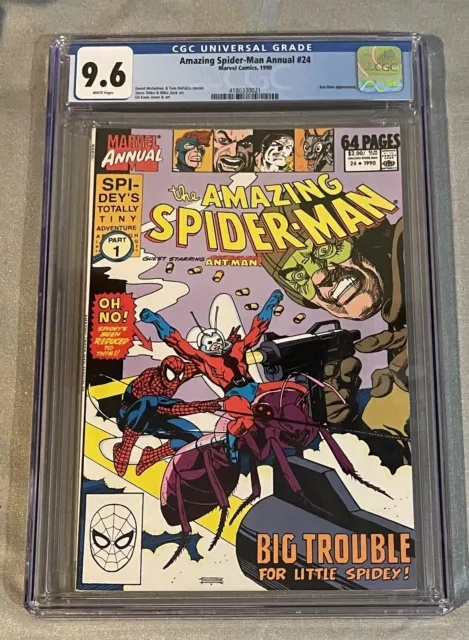 Amazing Spider-Man Annual #24 CGC 9.6 1990 Marvel Ant-Man New Slab WP