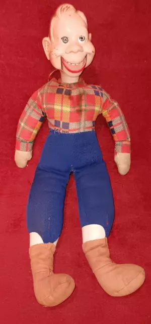 Vintage Ideal Doll Howdy Doody 1950s 20" Glass Eyes AS IS Please Read