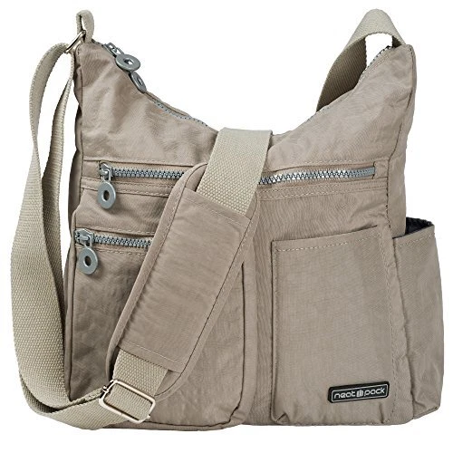 NeatPack Crossbody Bag for Women with Anti Theft RFID Pocket Grey