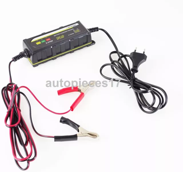 Chargeur De Batterie Auto Moto Bateau Camping Car Charge Et Entretien  6V & 12V 2