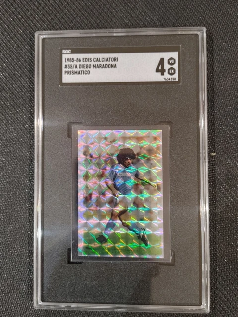 1985-86 EDIS Calciatori- Diego Maradona - Sticker 35/A  SGC 4 -Rare