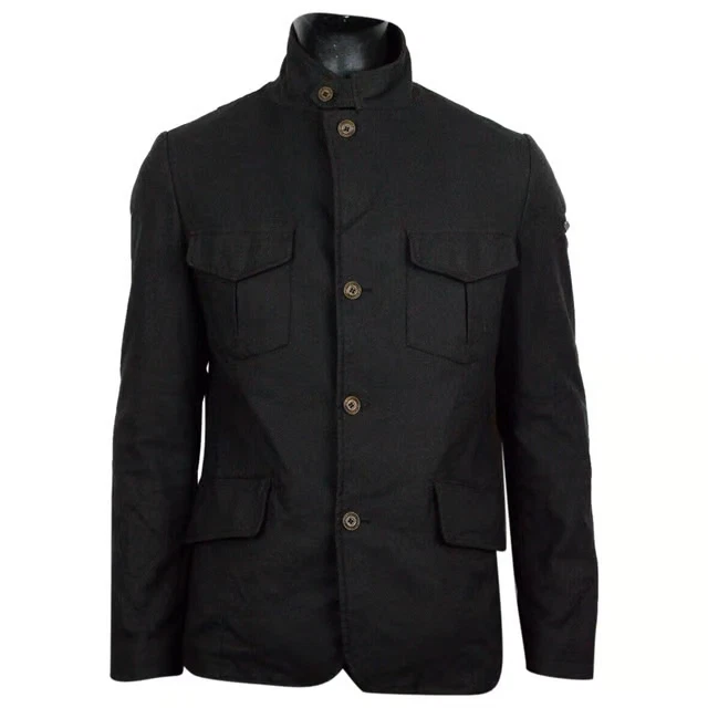 Giacca Peuterey Taglia M Giubbotto con bottoni Cappotto Uomo Men's Jacket Slim