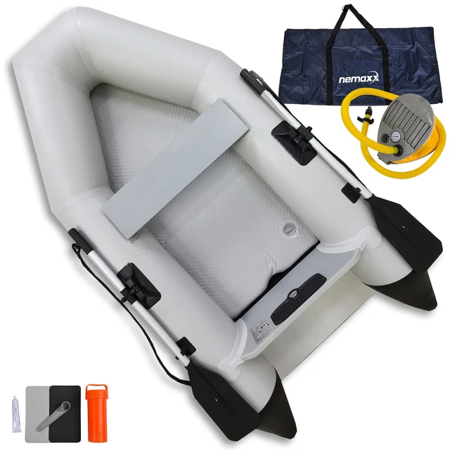 NEMAXX Professional Bateau pneumatique 230 cm, bateau à aubes pour 2 personnes