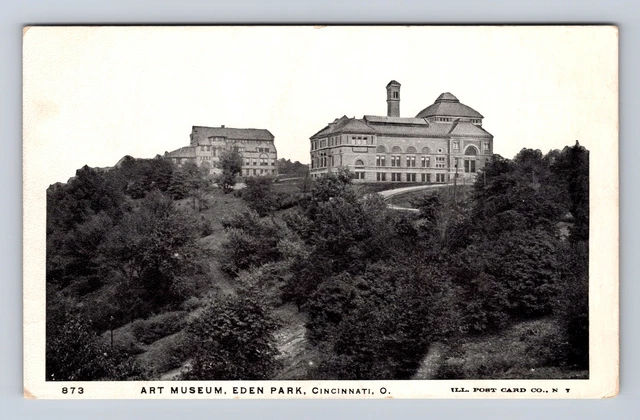 Cincinnati OH-Ohio, Eden Park, Art Museum, Antique Vintage Postcard