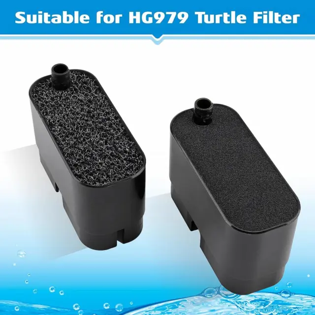 12-Pack (6 Coarse Pads + 6 Fine Pads) Replacement Aquarium Filter Sponge for HG9 3