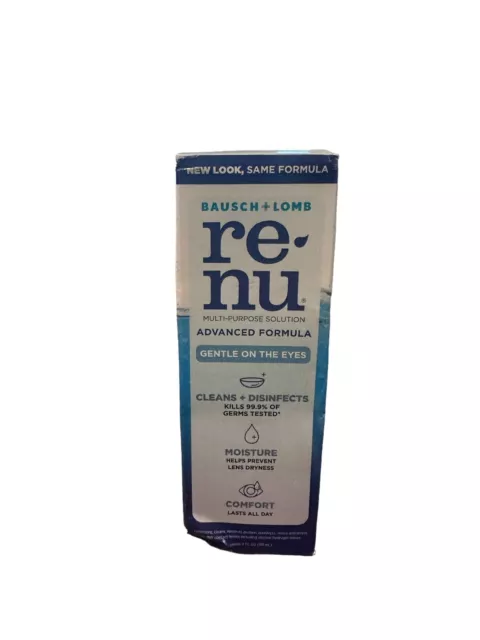 Bausch & Lomb ReNu Advanced Formula Multi-Purpose Solution, 4 fl oz NEW