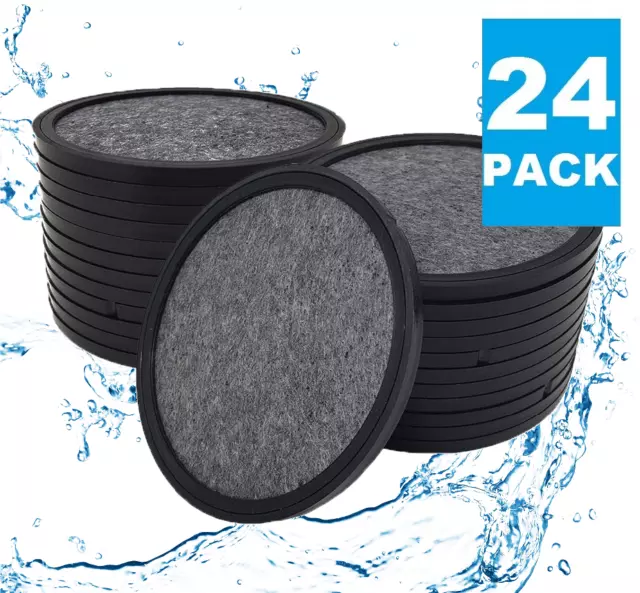 (24) Premium Replacement Charcoal Water Filter Disks for ALL Mr. Coffee Machines