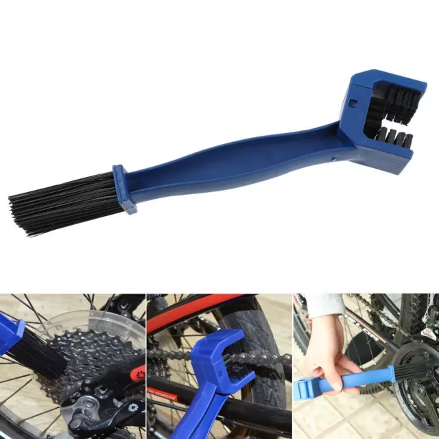 Bicycle Chain Brush Portable Tool Washing Scrubber Chain Wheel Cleaning Brush
