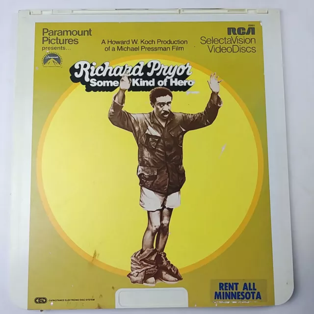 1982 Some Kind of Hero SelectaVision CED VideoDisc Richard Pryor (Rental)