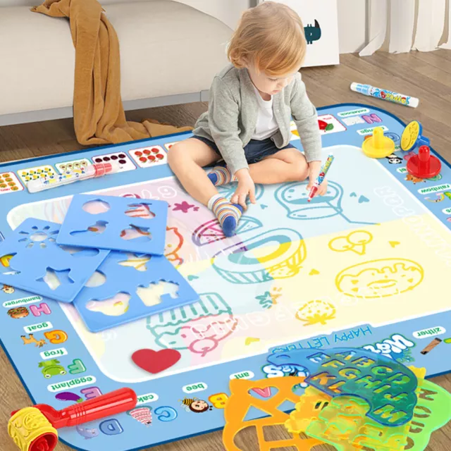 150/100CM Kids Drawing Mat Aqua Doodle Board Water Magic Painting Writing Toy AU