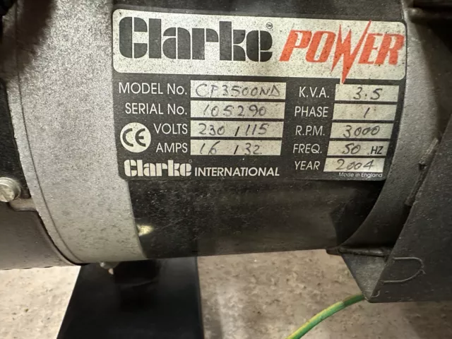 Clarke Honda Generator 3.5 Kva 230 115
