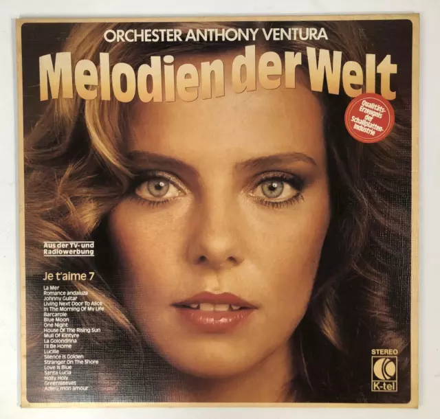 ORCHESTER ANTHONY VENTURA Vinyl Schallplatte MELODIEN DER WELT Sammlung RARITÄT
