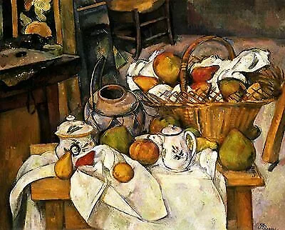 IMPRESSIONISMUS PAUL CEZANNE DER KÜCHENTISCH FAKSIMILE 27 auf Büttenpapier