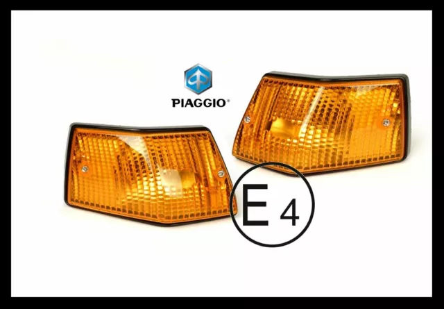 Vespa Blinker komplett orange hinten rechts und links PX 80 125 150 mit E-Nummer