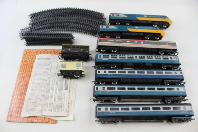 Hornby OO Gauge  Model Railways, Inter City 125 Locos, Carriages, Track Etc x 8