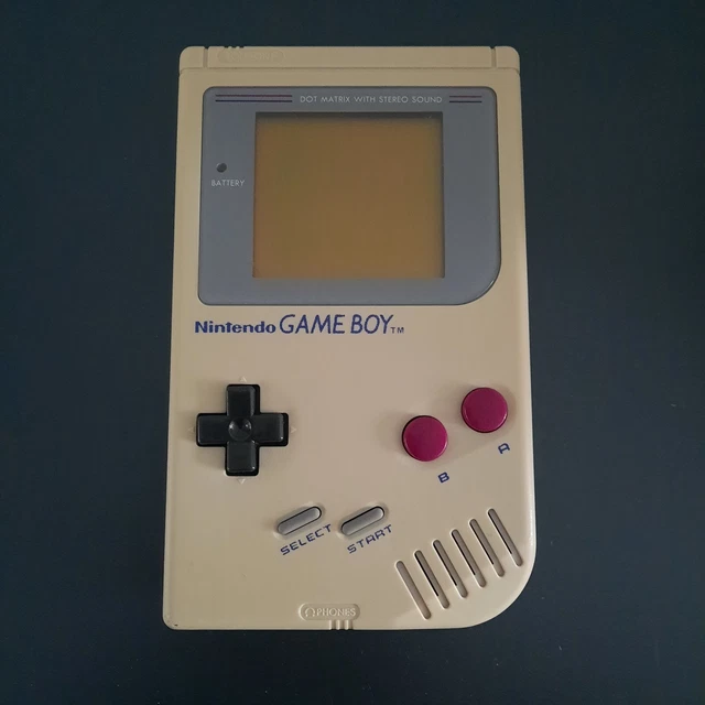 Console Nintendo gameboy fat classic grise DMG-01 1989 vintage écran OK