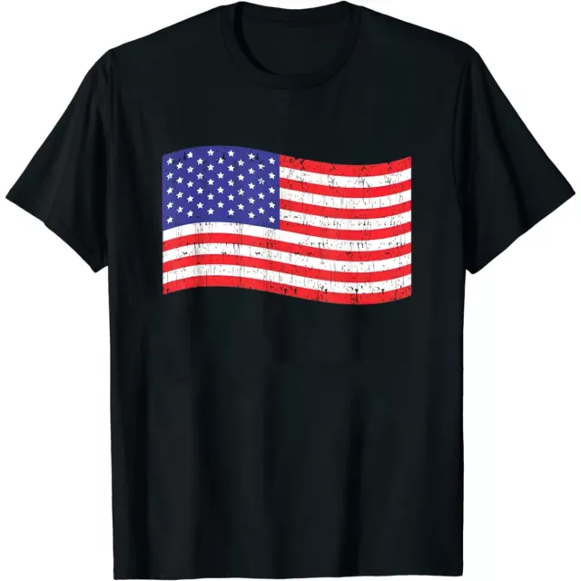 Womens American Flag Patriotic T Shirt T-Shirt