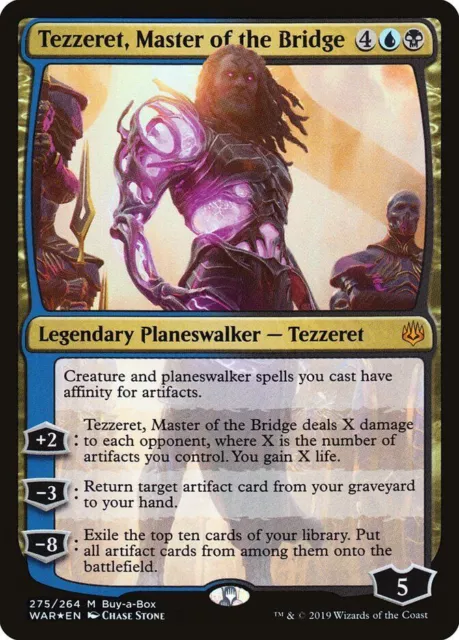 MTG - WAR - Tezzeret, Master of the Bridge (Buy-A-Box) Near Mint Foil #275