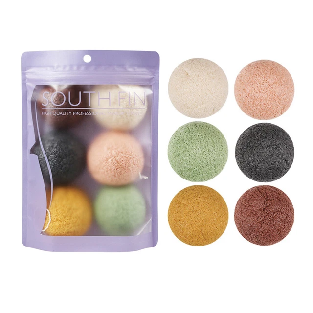 Spugne pulizia corpo pulizia viso pouf scrub viso spugna cuscinetti in spugna viso