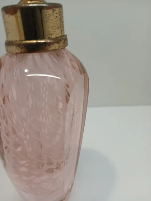 Vintage Art Glass Perfume Bottle  Atomiser Vintage Condition Collectable As Is