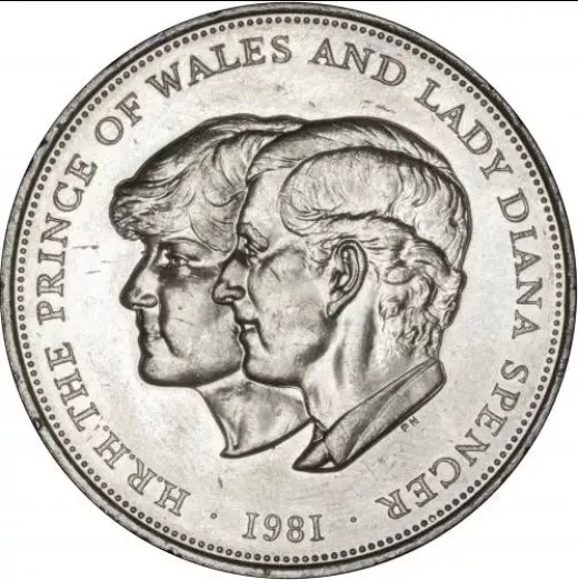 commemorative Coin: HRH The Prince Of Wales And Lady Diana Spencer 1981 