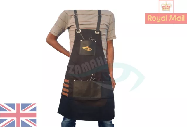 Professional Leather Hair Cutting Hairdressing Barber Apron Cape for Salon Hair