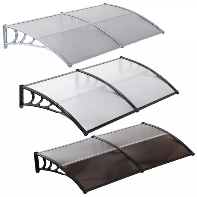 Outdoor Front Door Window Awning Patio Canopy Rain Cover UV Protected Eaves US