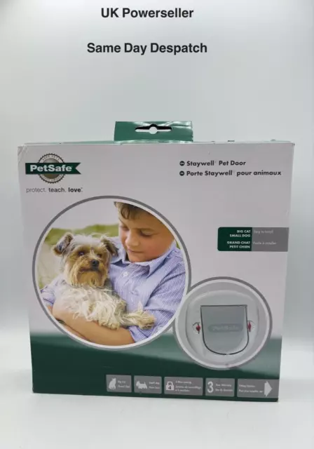 PetSafe Staywell Big Cat Small Dog Cat Flap Pet Door, NEW WHITE Unused read desc