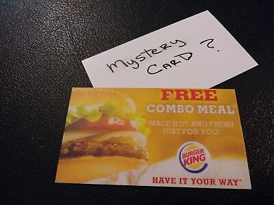 1 Burger King Combo Meal Voucher+1 Mystery Combo Meal Voucher (No Expiration)