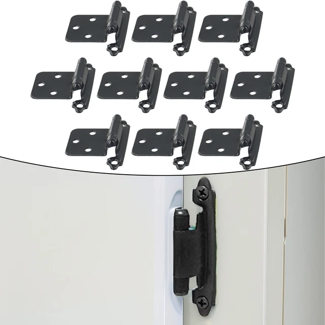 10 Cerniere Per Mobili A Sovrapposizione Piena - Cerniere Idrauliche Mute Con Viti, Per Cucina E Bagno - Foto 8