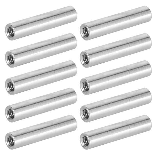 10Pcs Aluminum Alloy Column Round Female Thread Standoff Spacer Support Fast CAD