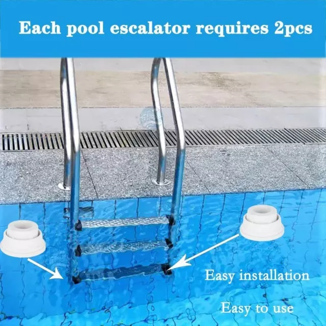 Tubing Ladder Rubber Plug White Ladder Foot Cover Ladder Bumper  Swimming Pool
