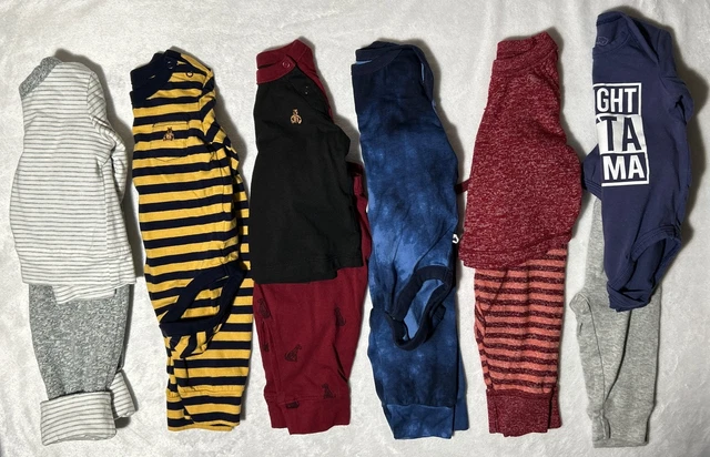 GAP/Cat&Jack/Carters/123 Baby Clothes Lot Of 12 Pieces Fall Winter Size 3-6 Mos