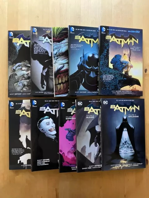 Batman: New 52 Vol 1-10 by Scott Snyder Greg Capullo (DC COMICS) NM 1ST OOP LOT