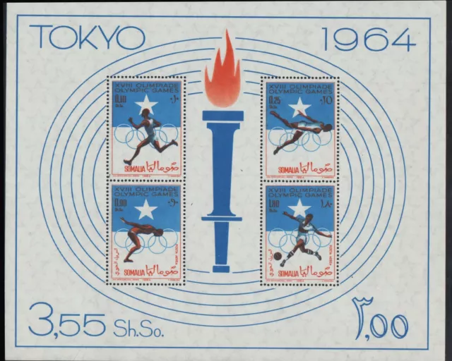 SOMALIA - Foglietto - 1964 Olimpiadi di Tokio