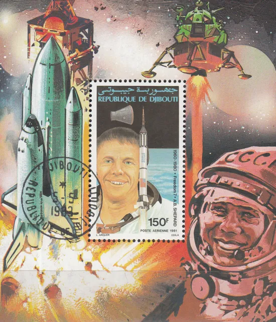 Djibouti No. Bl. 35 - Astronaut Alan Shepard