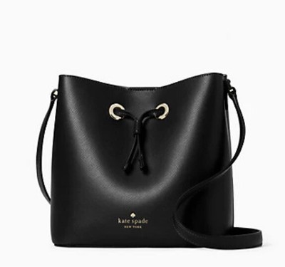 Kate Spade Sadie Bucket Bag,$328 Retail, NWT Black Handbag