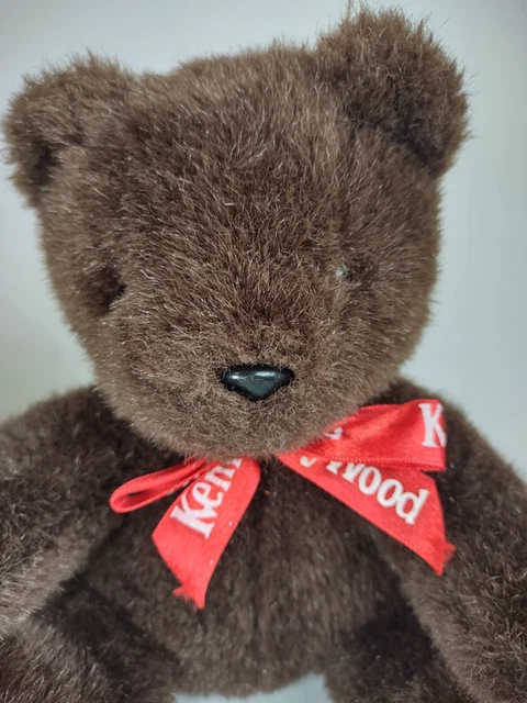 Kennywood Brown Bear 9.5" Plush Stuffed Animal Red Bow