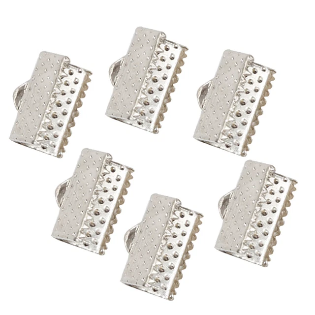 100 PIEZAS Descubrimientos Cuerda Terminado Apriete-Crimp Abrazadera