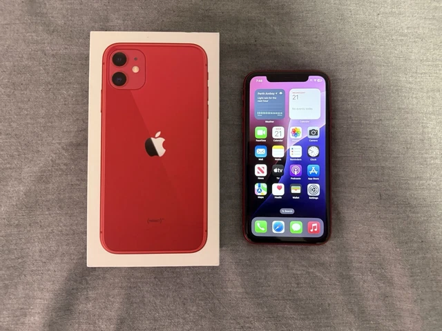 Apple iPhone 11 (レッド) 64GB Apple iPhone 11 64GB Red - Fully Unlocked Renewed Model