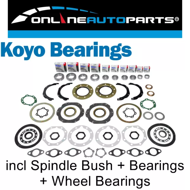 Swivel Hub Spindle Wheel Bearing Kit for Toyota Landcruiser 80 + 105 Series