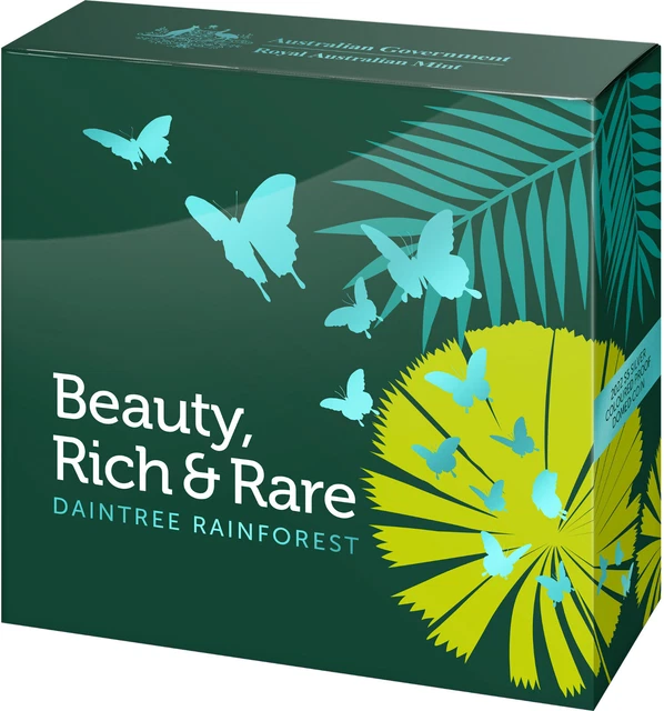2022 Daintree Rainforest Beauty, Rich & Rare $5 Silver Colour Proof Domed Coin