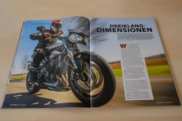 Motorrad 14953) Triumph Street Triple RS mit 123PS im TOPTEST auf 8 Seiten