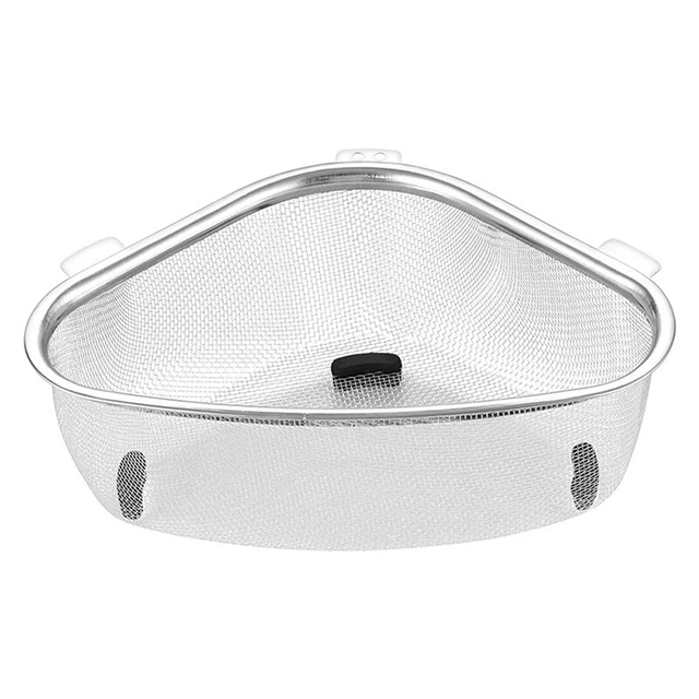 Cesto scarico lavandino cucina acciaio inox filtro triangolo cucina scaffalatura YK