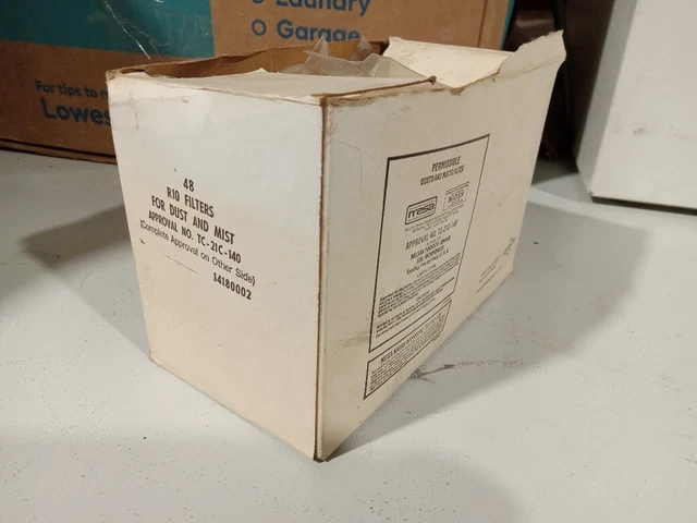 Willson 14180002 Dust Mist Filters NOS TC-21C-140 For R10 Respirator 48/Box