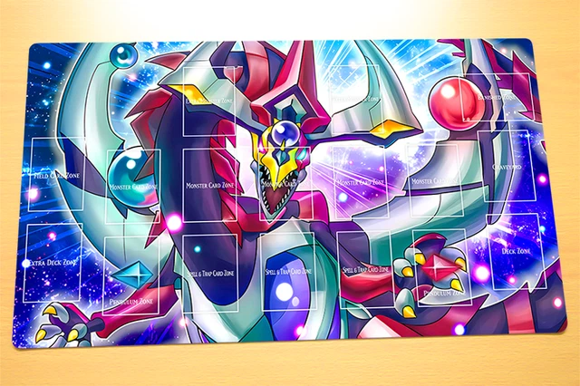 Custom Black Rose Dragon TCG Playmat With FREE Bag – Standard Size, Non-Slip