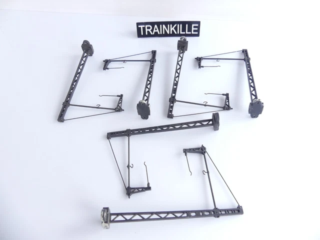 Lot De 10 Mâts Treillis Pour Caténaire Modélisme HO 1/87 - Viessmann 4109, Neuf