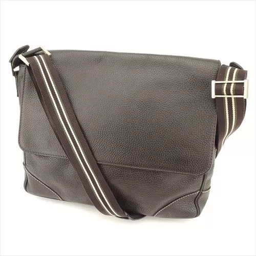 Dunhill Shoulder bag Brown leather Mens Authentic Used T8711