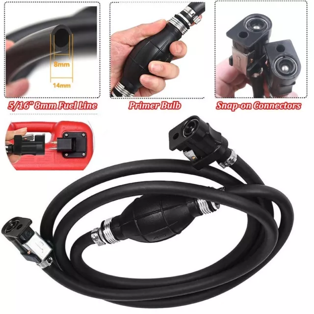 5/16" Fuel Line Hose Outboard Boat Motor Primer Bulb Fits Yamaha Mariner Mercury 5/16" Fuel Line Hose Outboard Boat Motor Primer Bulb Fits Yamaha Mariner Mercury