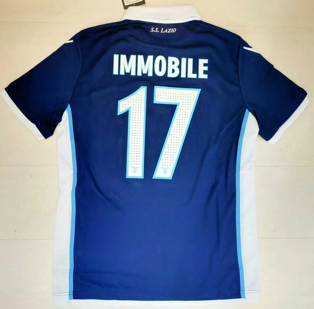 6859 MACRON SS LAZIO MAGLIA GARA HOME 2016 CIRO IMMOBILE 17 SERIE A S XL XXXL
